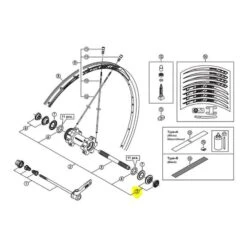 Cône Avant Roue Shimano MT66 Côté Droit