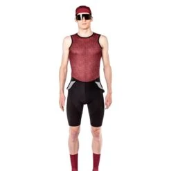 Maillot De Corps Bioracer NS Sans Manches Rouge -Pro Vélo Soldes bio br11563bmb s22 004