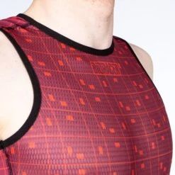 Maillot De Corps Bioracer NS Sans Manches Rouge -Pro Vélo Soldes bio br11563bmb s22 005