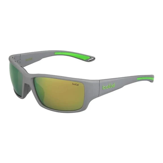 BOLLE Lunettes Bollé Kayman Vert Gris Avec Verres Polarisés Jaune 1 BOLLE Lunettes Bollé Kayman Vert Gris Avec Verres Polarisés Jaune