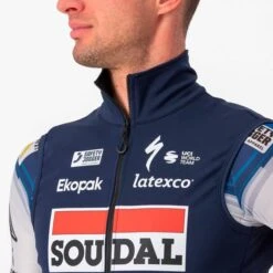 Castelli Gilet Coupe-vent Soudal Quick-Step 2023 Perfetto RoS 2 Rosso Corsa Bleu 10 Castelli Gilet Coupe-vent Soudal Quick-Step 2023 Perfetto RoS 2 Rosso Corsa Bleu -Pro Vélo Soldes ca 4233262 424 005