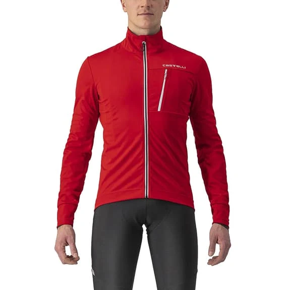 Veste Castelli Go GORE-TEX INFINIUM™ Rouge Argenté 1 Veste Castelli Go GORE-TEX INFINIUM™ Rouge Argenté