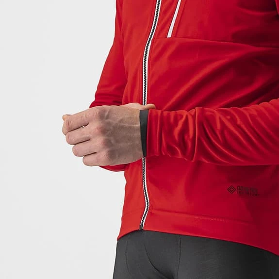 Veste Castelli Go GORE-TEX INFINIUM™ Rouge Argenté 4 Veste Castelli Go GORE-TEX INFINIUM™ Rouge Argenté – Image 4