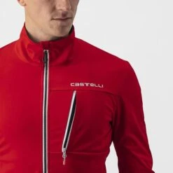 Veste Castelli Go GORE-TEX INFINIUM™ Rouge Argenté 11 Veste Castelli Go GORE-TEX INFINIUM™ Rouge Argenté -Pro Vélo Soldes ca 4521504 023 006