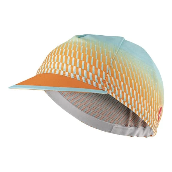 Casquette Castelli Climber's Bleu Céleste Orange Femme 1 Casquette Castelli Climber's Bleu Céleste Orange Femme