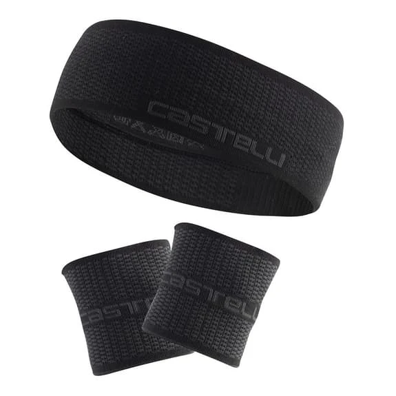 Bandeau + Protège-poignets Castelli BB 1981 Noir 1 Bandeau + Protège-poignets Castelli BB 1981 Noir