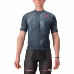 Castelli Maillot Giro D'Italia 2023 Tre Cime Di Lavaredo Manche Courte Bleu Foncé