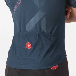 Castelli Maillot Giro D'Italia 2023 Tre Cime Di Lavaredo Manche Courte Bleu Foncé -Pro Vélo Soldes ca 9510623 426 006