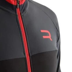 Maillot Finisseur Core Thermal Manche Longue Noir Anthracite Rouge -Pro Vélo Soldes fns c1331901 03 262