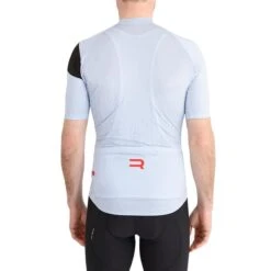 Maillot Finisseur Core Diagonal Manche Courte Gris Clair -Pro Vélo Soldes fns c133ss2020 03 152