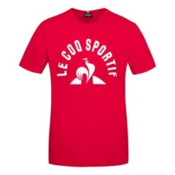 T-shirt Le Coq Sportif Bat Nº2 Manche Courte Rouge Blanc