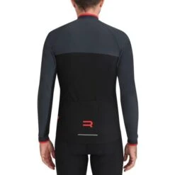 Maillot Finisseur Core Thermal Manche Longue Noir Anthracite Rouge -Pro Vélo Soldes maillot br blanc 2