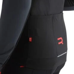 Maillot Finisseur Core Thermal Manche Longue Noir Anthracite Rouge -Pro Vélo Soldes maillot br blanc 4