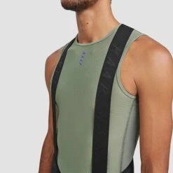Maillot De Corps MAAP Team Sans Manches Vert Olive Clair -Pro Vélo Soldes map mbl040 sgr 005