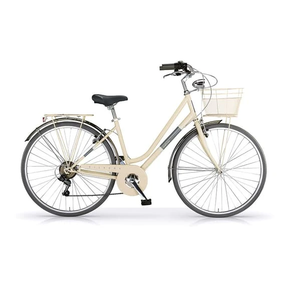 Vélo Urbain MBM Silvery Crème Femme 1 Vélo Urbain MBM Silvery Crème Femme
