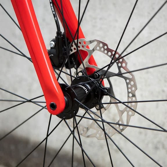 Vélo De Route Ridley Fenix SL Disc Shimano 105 Mix Rouge Argent 4 Vélo De Route Ridley Fenix SL Disc Shimano 105 Mix Rouge Argent – Image 4