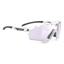 Lunettes Rudy Project Cutline Blanc Noir Avec Verres Photochromiques ImpactX 2 Lila