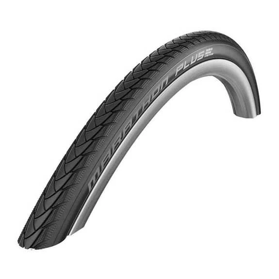 Pneu Rigide Schwalbe Marathon Plus 24x1.00 SmartGuard TwinSkin Noir Gris 1 Pneu Rigide Schwalbe Marathon Plus 24x1.00 SmartGuard TwinSkin Noir Gris