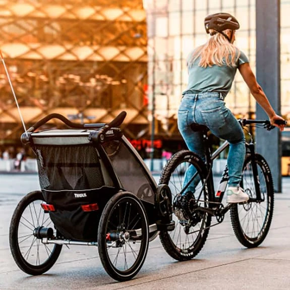 Remorque Thule Chariot Lite 2 Noir Gris 2 Remorque Thule Chariot Lite 2 Noir Gris – Image 2