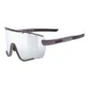 Lunettes Uvex Sportstyle 236 Small Set Violet Noir Mat Avec Verres à Effet Miroir Argenté