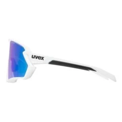 Lunettes Uvex Sportstyle 231 2.0 Blanc Mat Avec Verres à Effet Miroir Bleu -Pro Vélo Soldes uv s5330268806 005