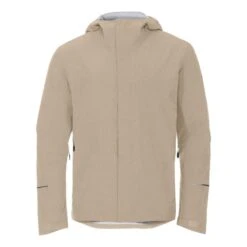 Veste Fine Imperméable Vaude Yaras II Beige Clair