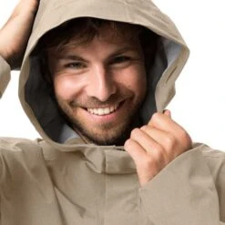 Veste Fine Imperméable Vaude Yaras II Beige Clair -Pro Vélo Soldes vu 43245 781 006